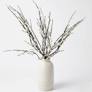 Artificial budding Willow branches