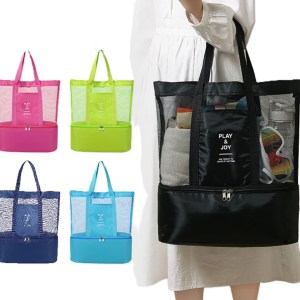 Thermal insulated mesh picnic bag