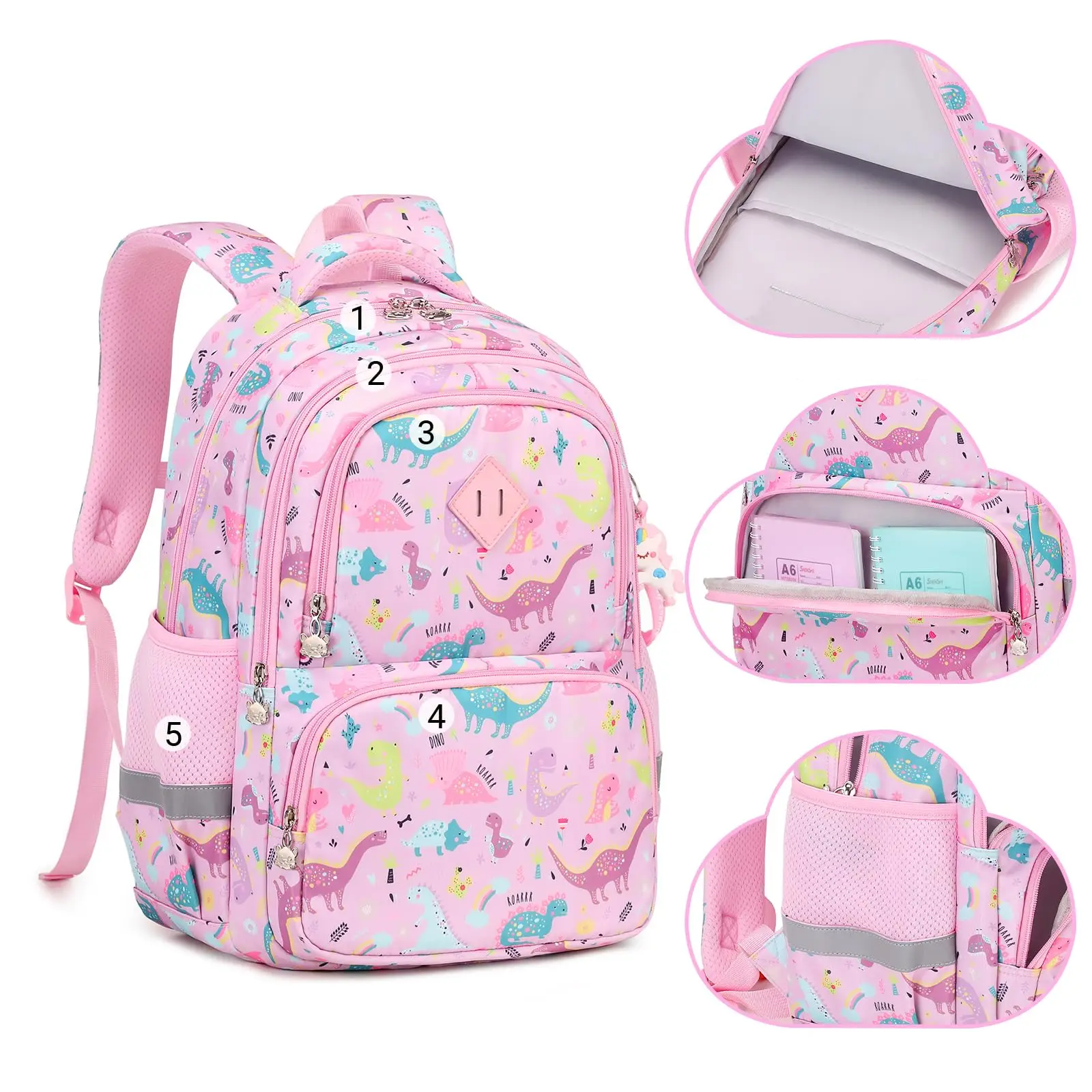 Color printed kid's school backpack - Image 4