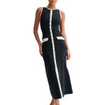 Elegant knitted sleeveless dress