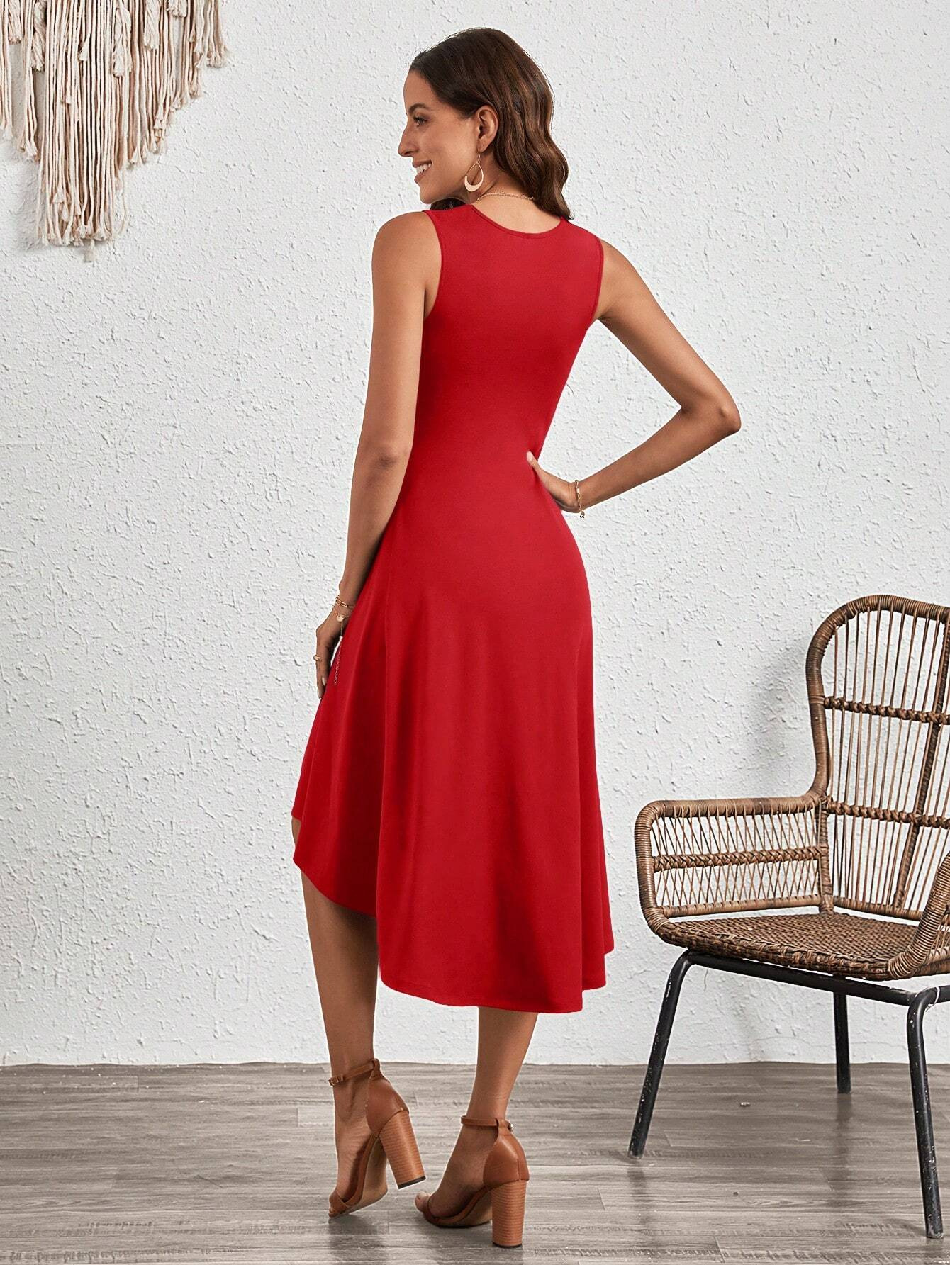 Elegant ruched midi dress - Image 44