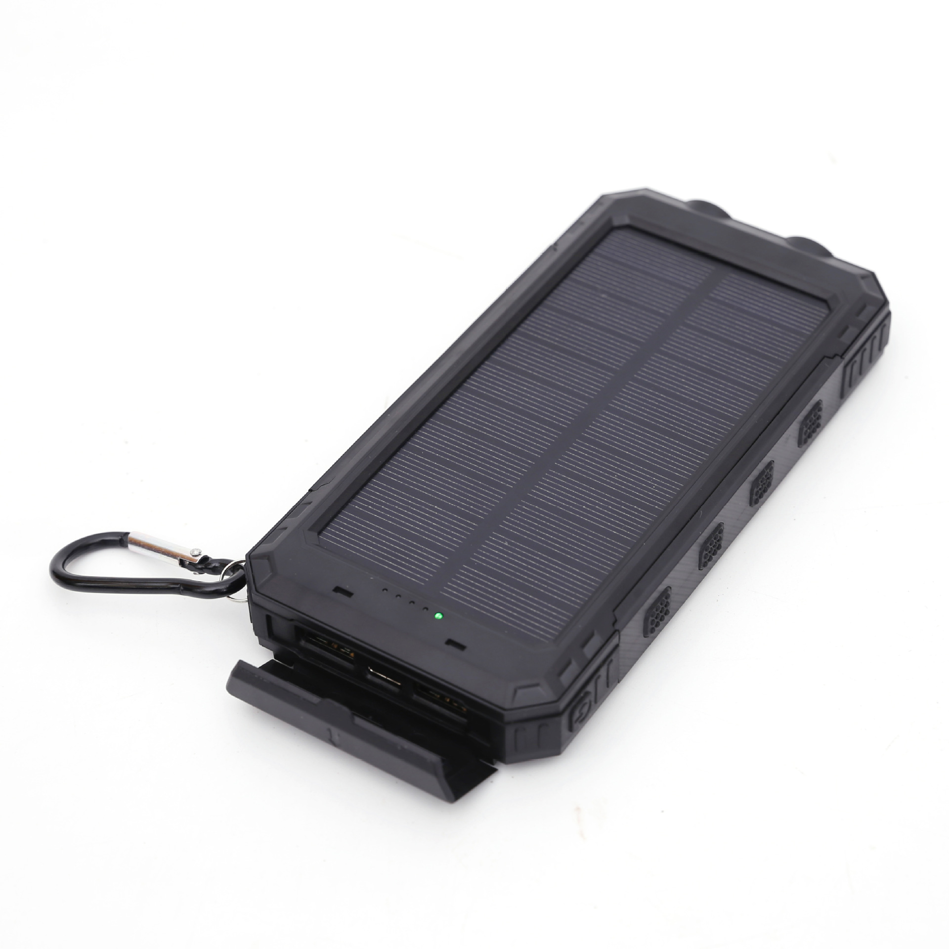 Portable solar power bank with flash light and compass - Image 5