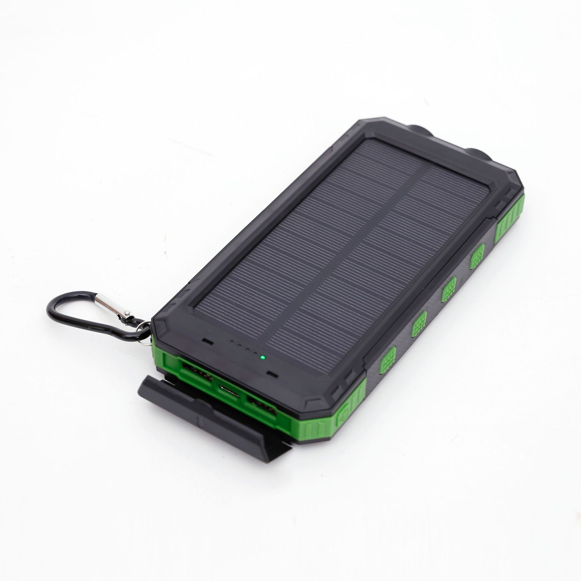 Portable solar power bank with flash light and compass - Image 4