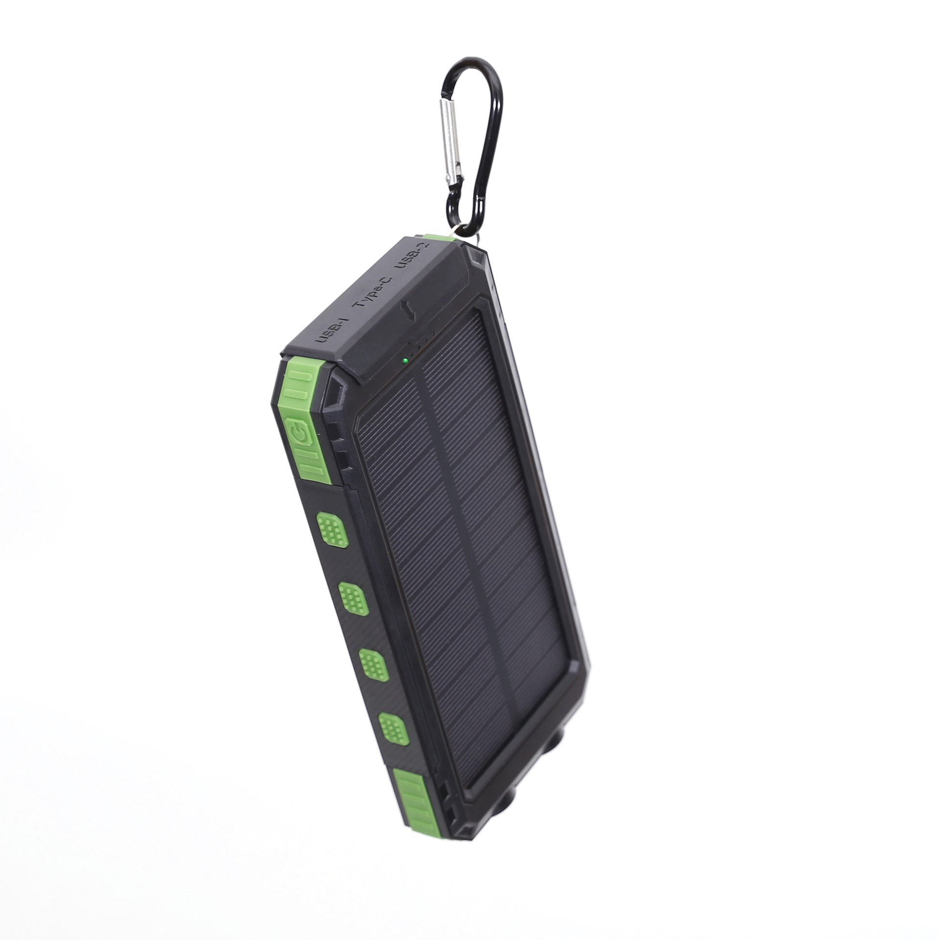 Portable solar power bank with flash light and compass - Image 3