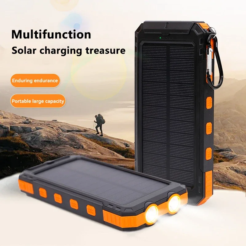 Portable solar power bank with flash light and compass - Image 10