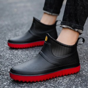 Unisex rubber ankle boots