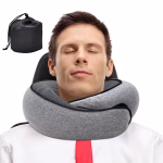 Adjustable travel neck pillow