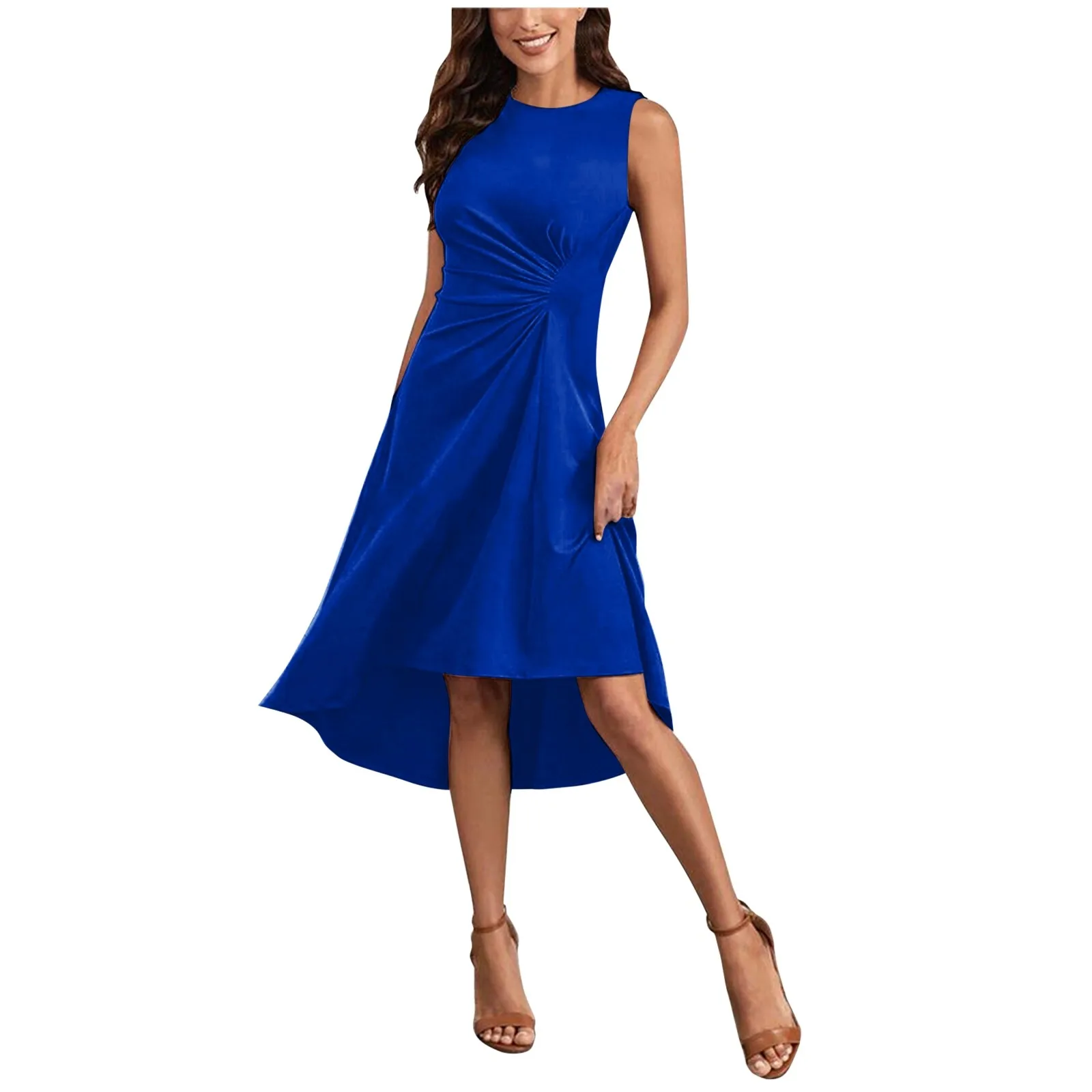 Elegant ruched midi dress - Image 11