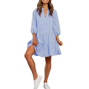 Casual knee length ruffle dress