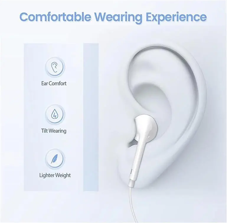 In-ear wired earphones with 3.5mm jack, USB type-C or Lightning connector - Image 10