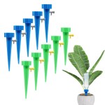 Self-irrigation water dripping nozzle set