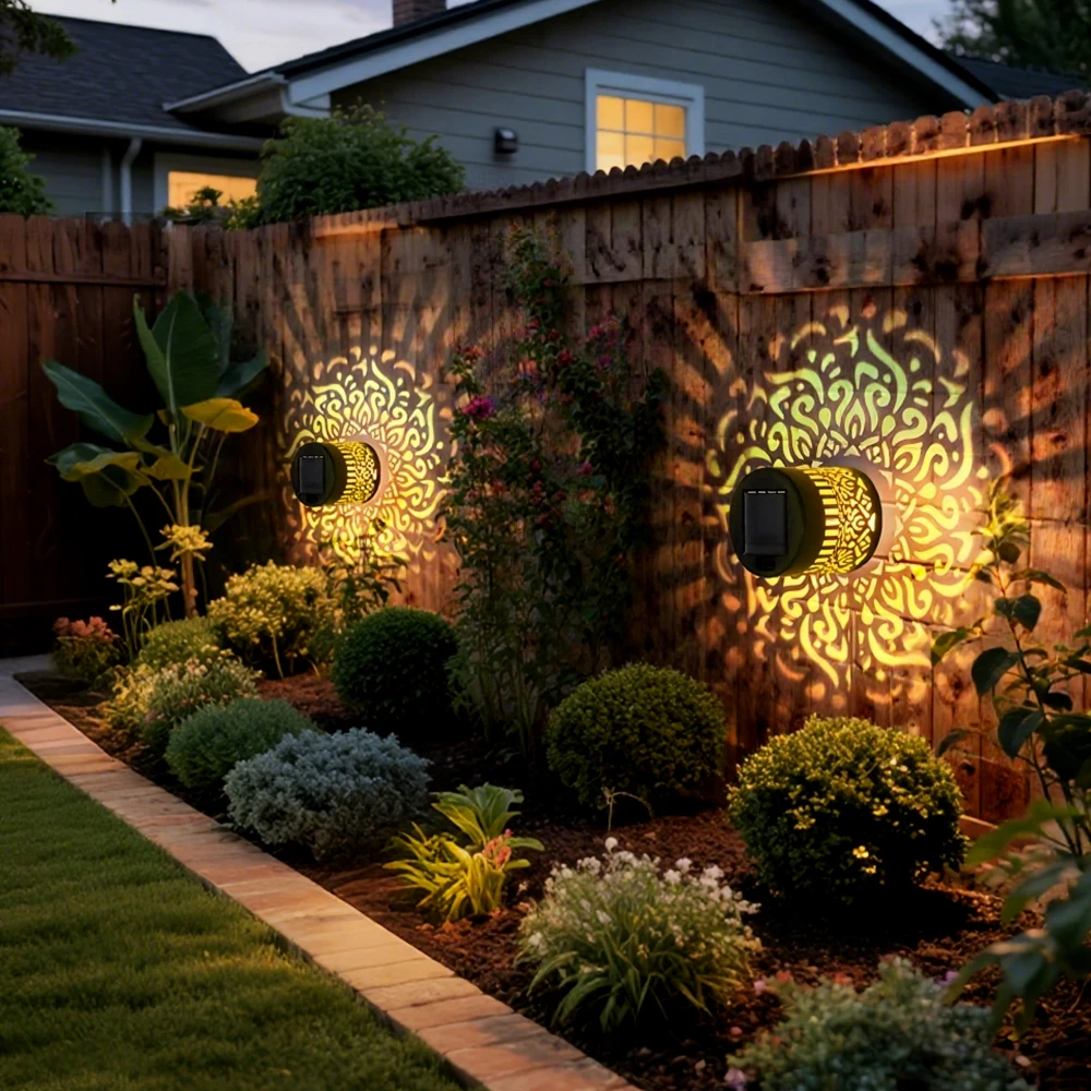 Solar powered decorative Mandala wall light - Image 10