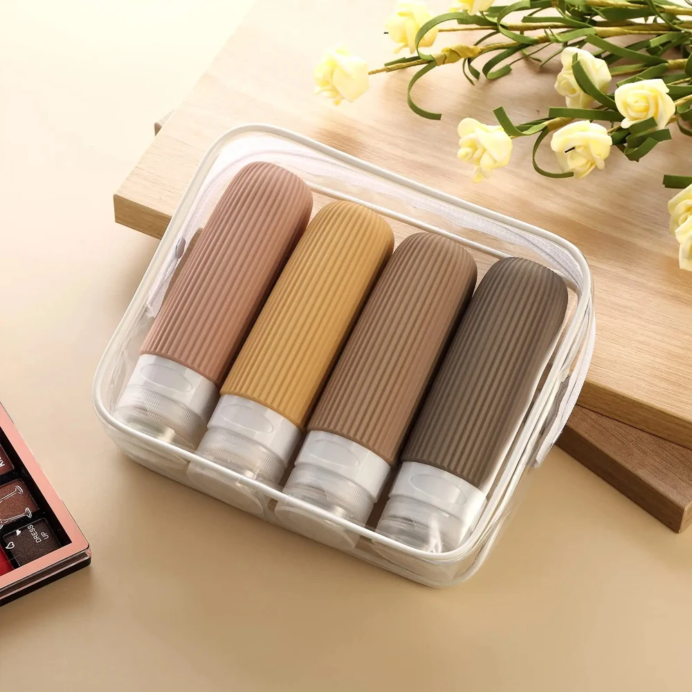 Silicone toiletries travel bottles set - Image 3
