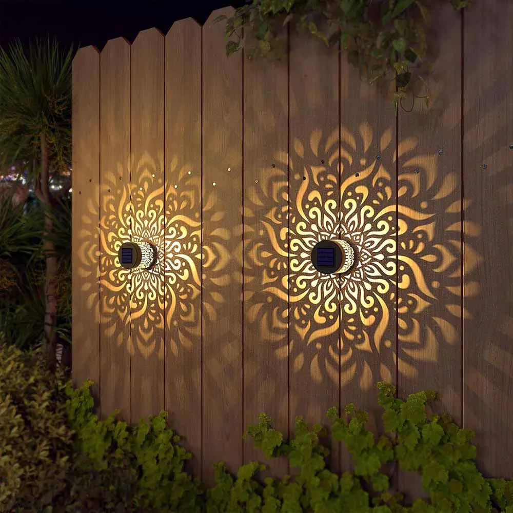 Solar powered decorative Mandala wall light - Image 8
