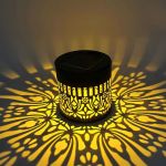 Solar powered decorative Mandala wall light