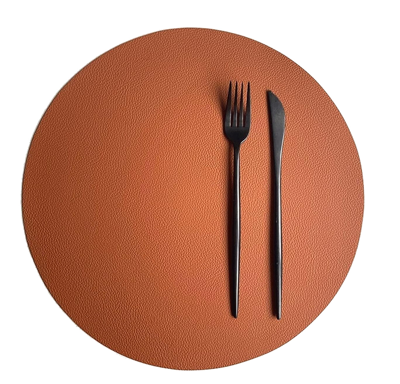 Round PU leather place mats