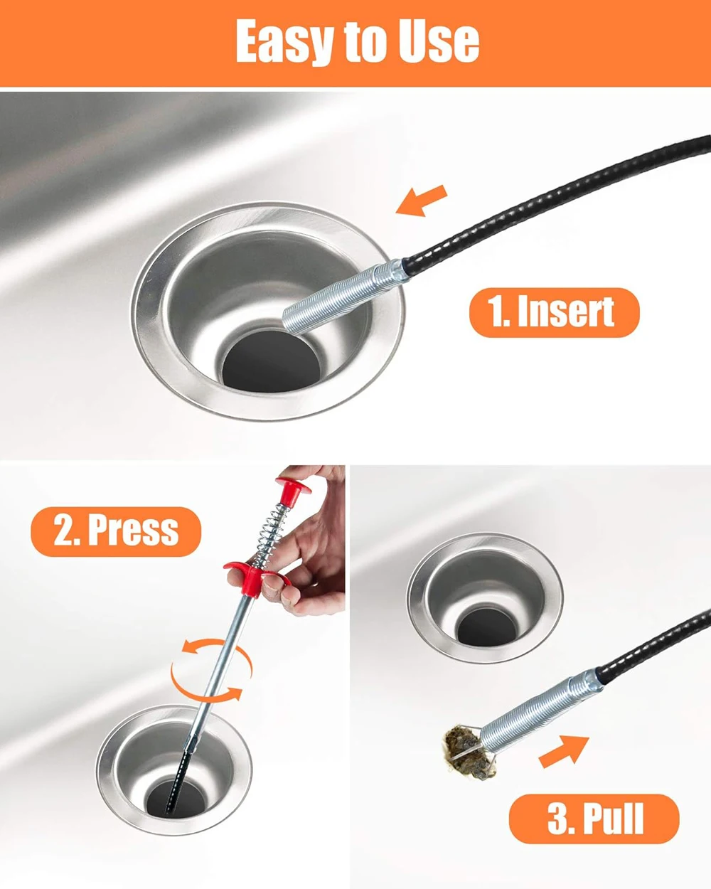 Flexible drain unblocking claw device - Image 7
