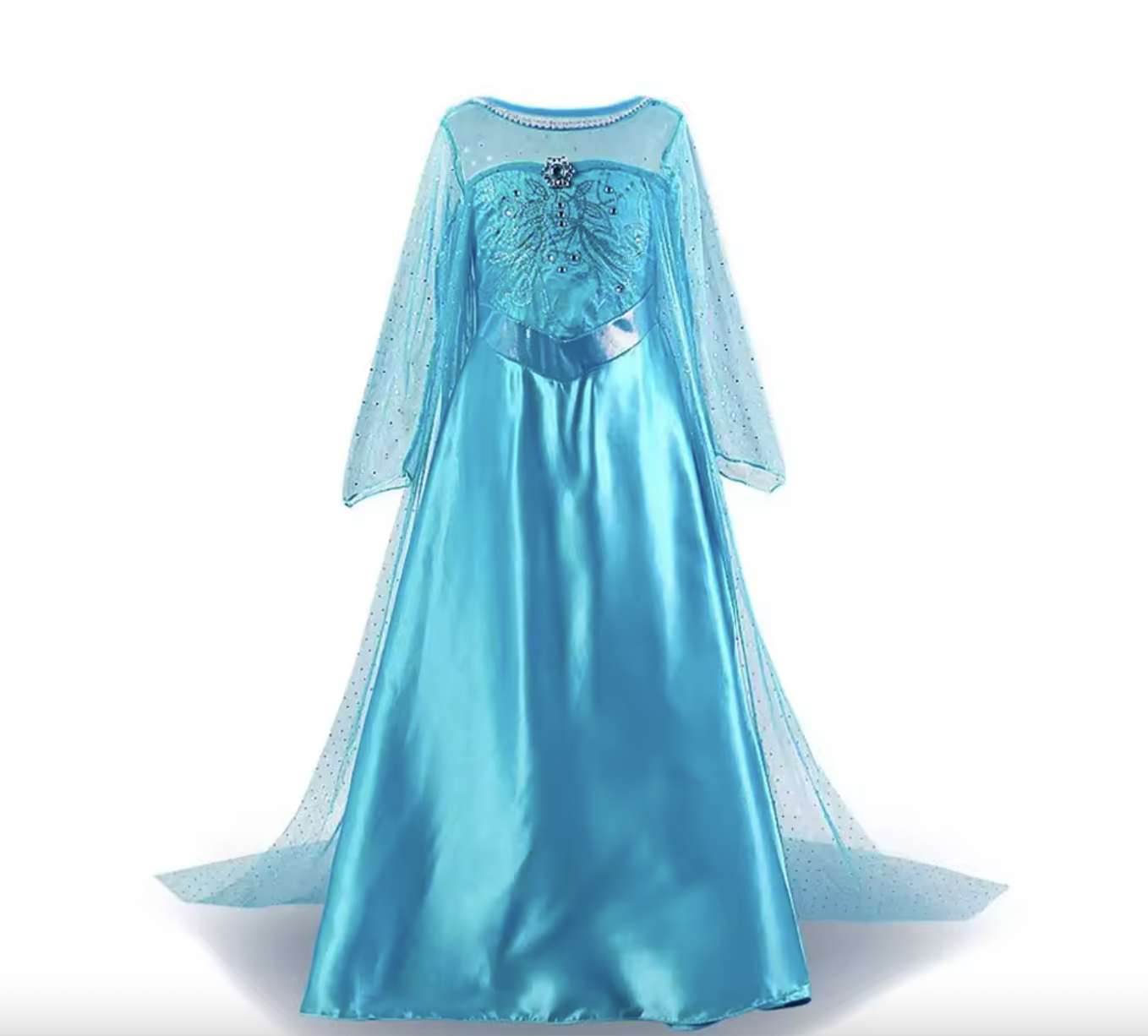 Ice queen blue princess dress costume set