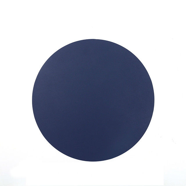 Round PU leather place mats - Image 9