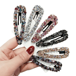 Sparkling crystal hair clips