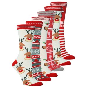 Festive Christmas prints socks