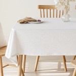 Classic solid color cotton tablecloth