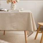 Textured weave rustic tablecloth
