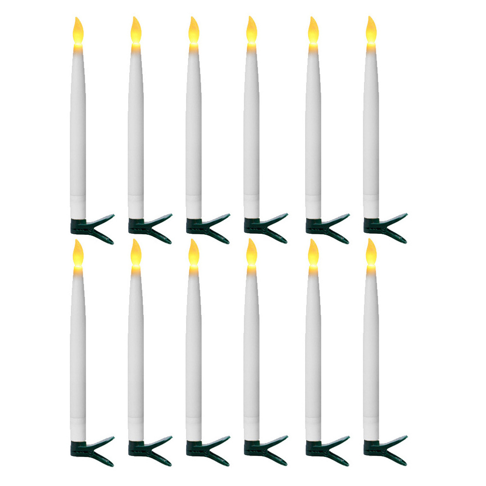 Decorative clip-on LED candles with remote control - 12pack - Image 4