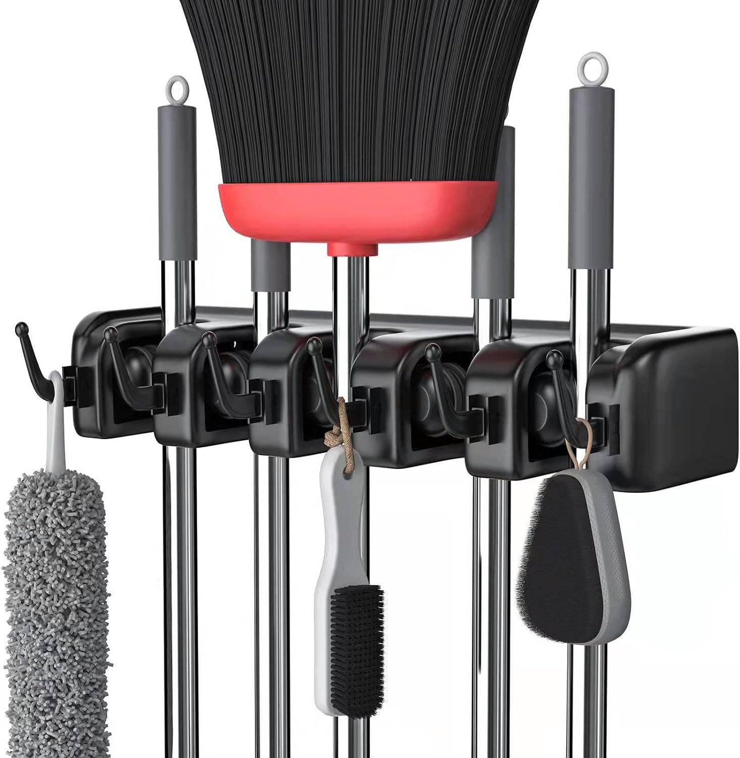 Multi-purpose wall mounted mop rack - Image 6