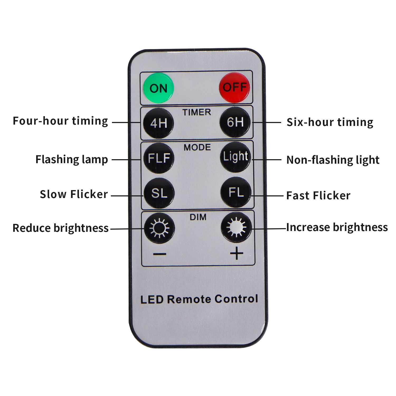 Decorative clip-on LED candles with remote control - 12pack - Image 6