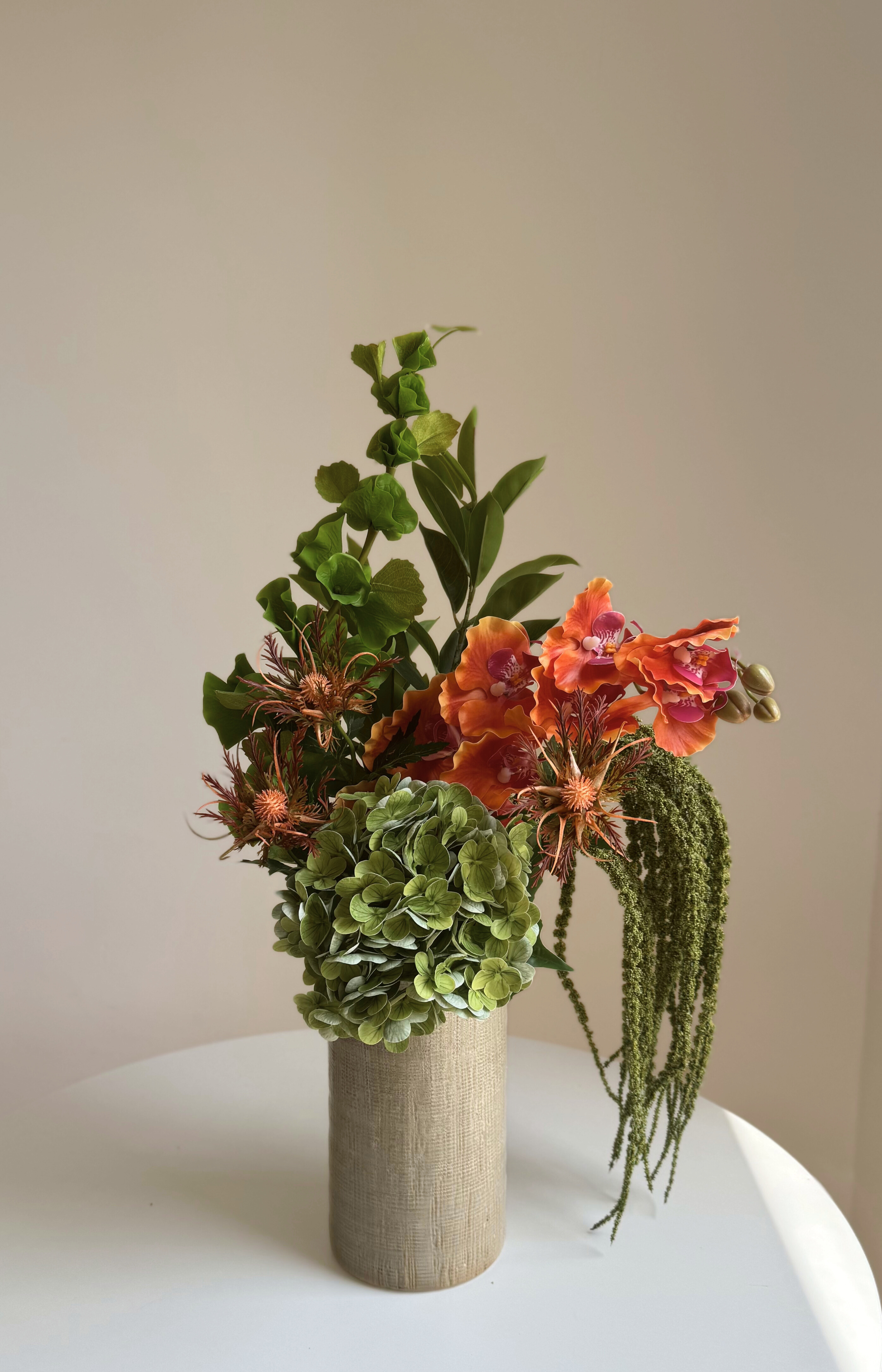 6-piece artificial orange autumn bouquet - Image 3