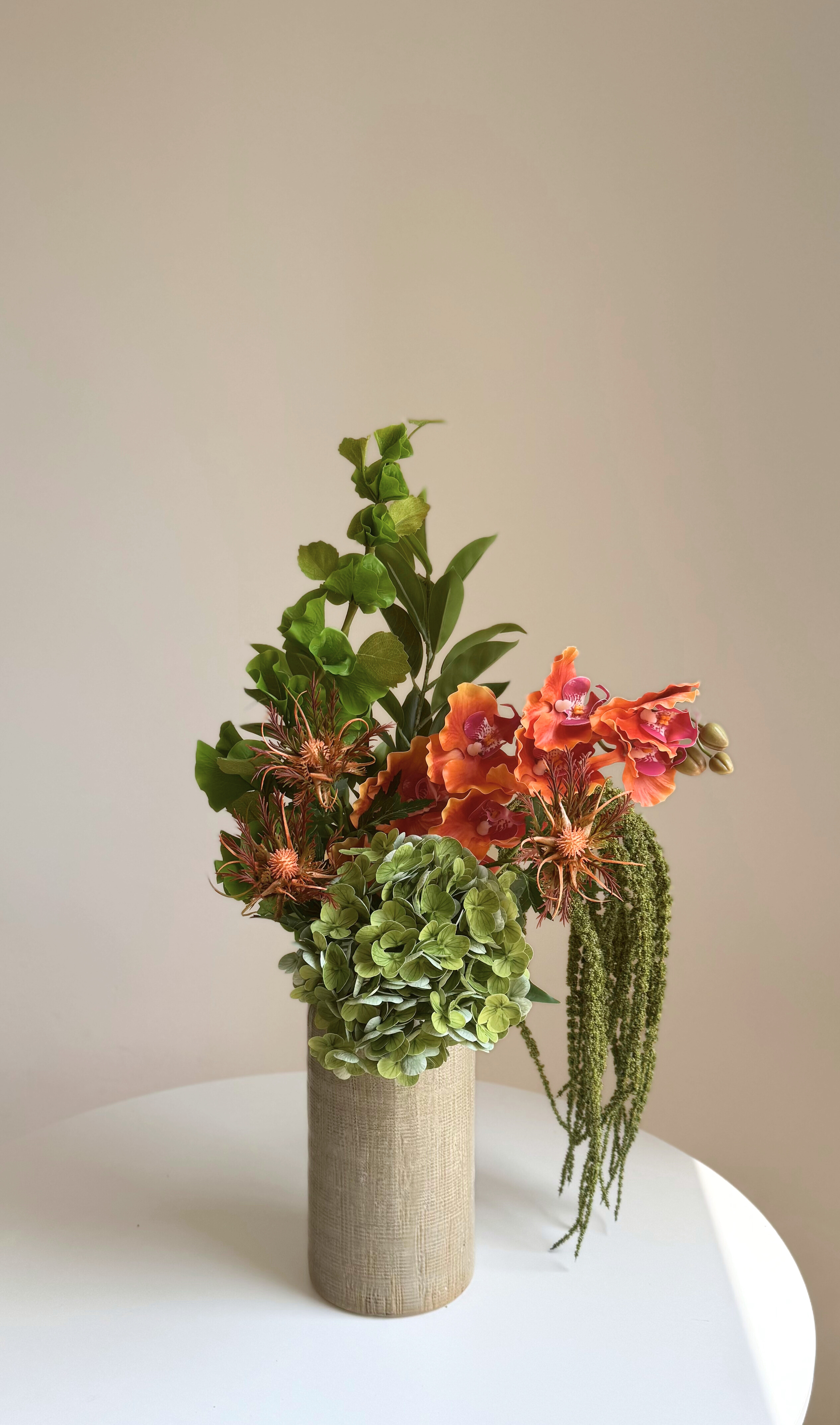 6-piece artificial orange autumn bouquet - Image 4