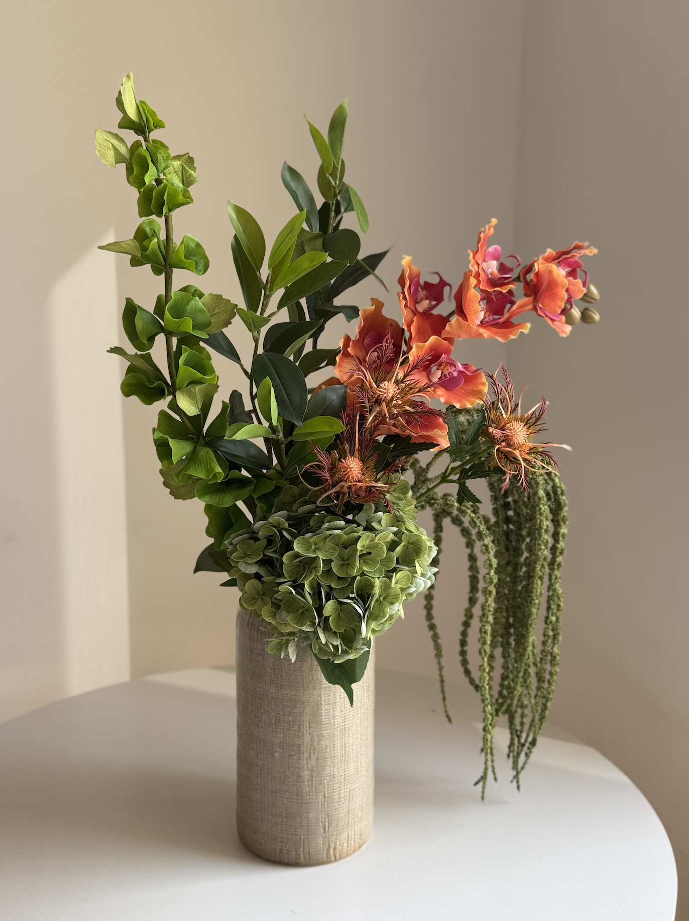 6-piece artificial orange autumn bouquet - Image 2