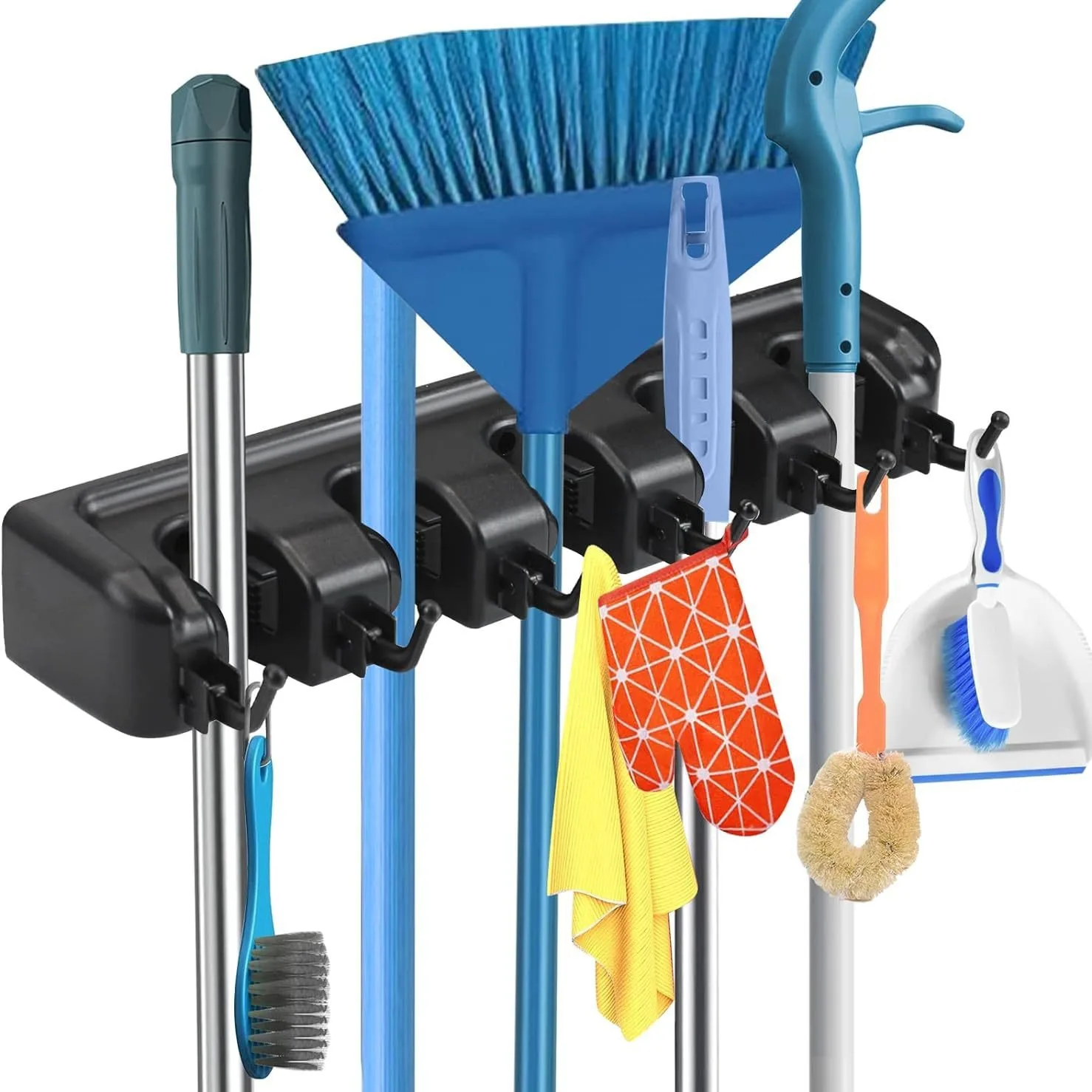 Multi-purpose wall mounted mop rack - Image 7