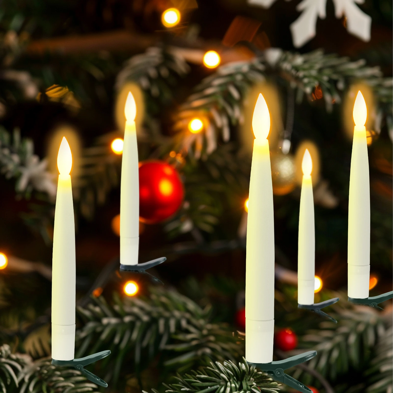 Decorative clip-on LED candles with remote control - 12pack - Image 14