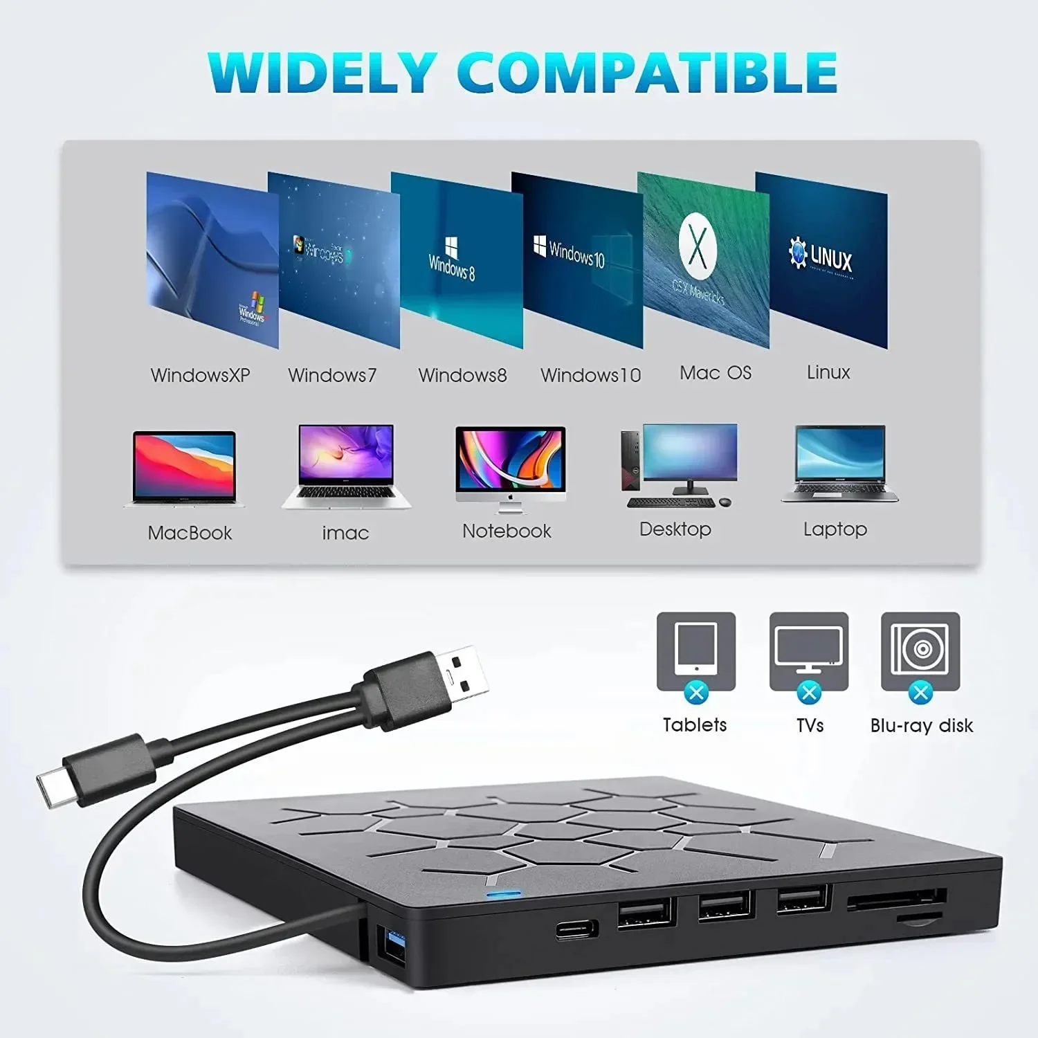 Multi-purpose external CD/DVD drive burner - Image 5