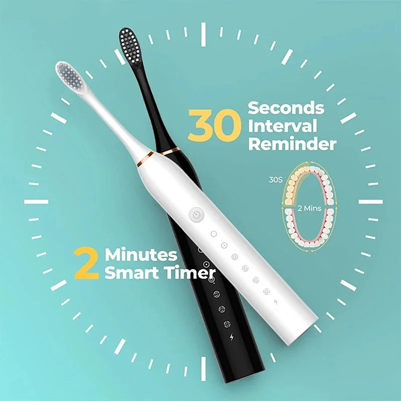 6 modes rechargeable electric toothbrush - Image 9