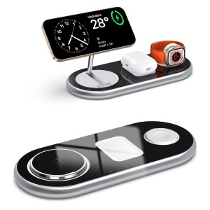 3 In 1 multi-purpose magnetic wireless charger station