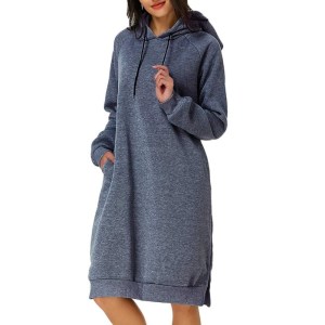 Hooded sweatshirt dress