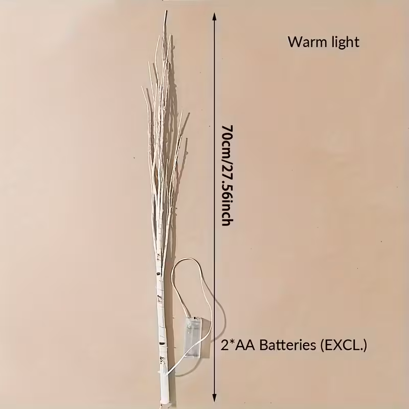 Artificial Birch branch with LED lights - Image 7