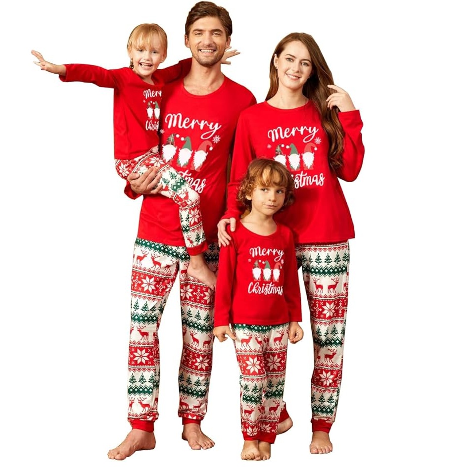 Family matching bracelet sleeve Christmas pajamas - Image 3