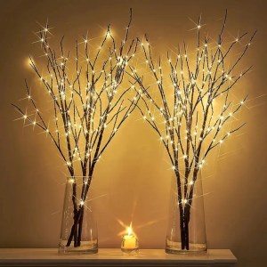 Artificial Birch branch with LED lights