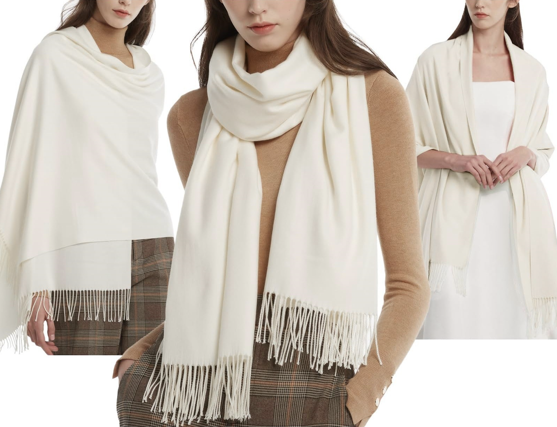 Acrylic cashmere-feel women's scarf - Image 2