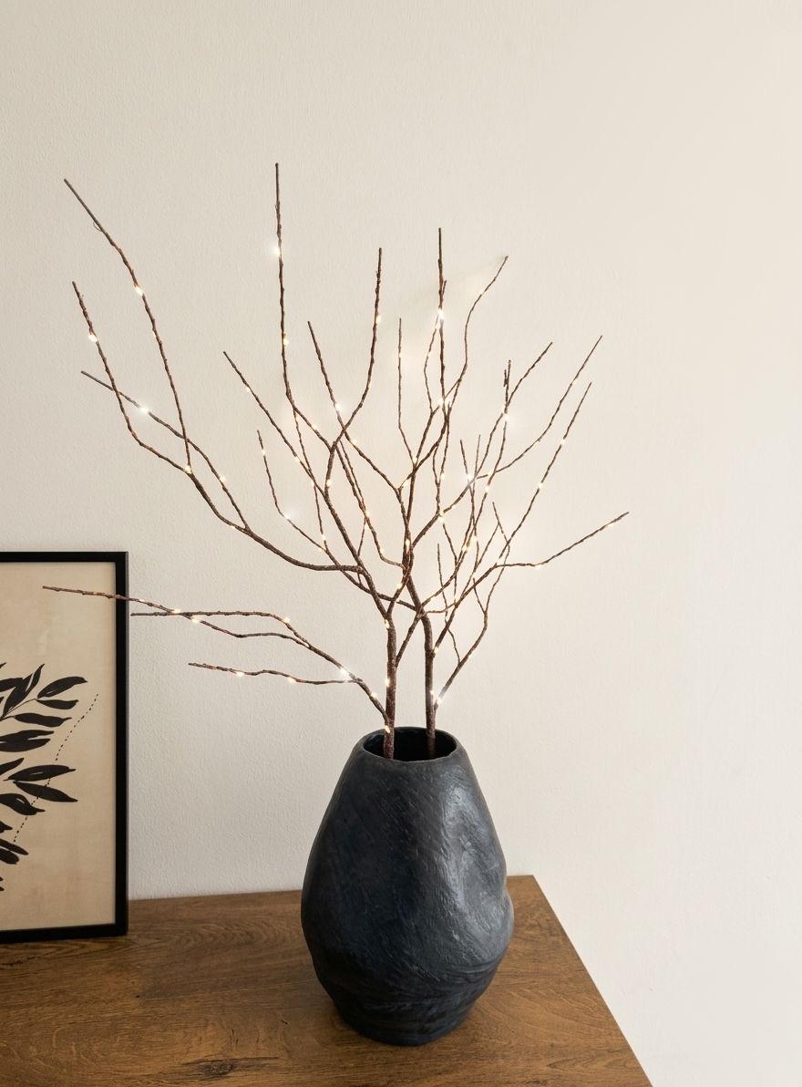 Artificial Birch branch with LED lights - Image 7
