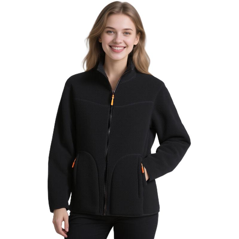 Stand-up collar polar fleece women’s jacket - Image 2