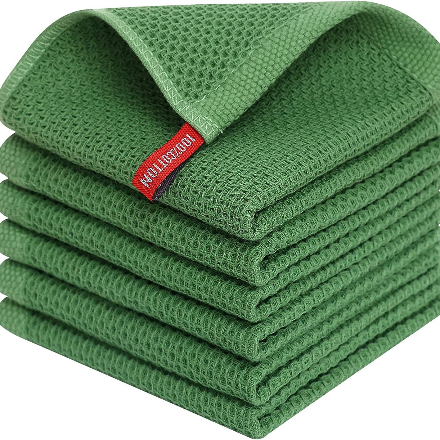 Waffle weave square kitchen towel 8-pack - Image 12