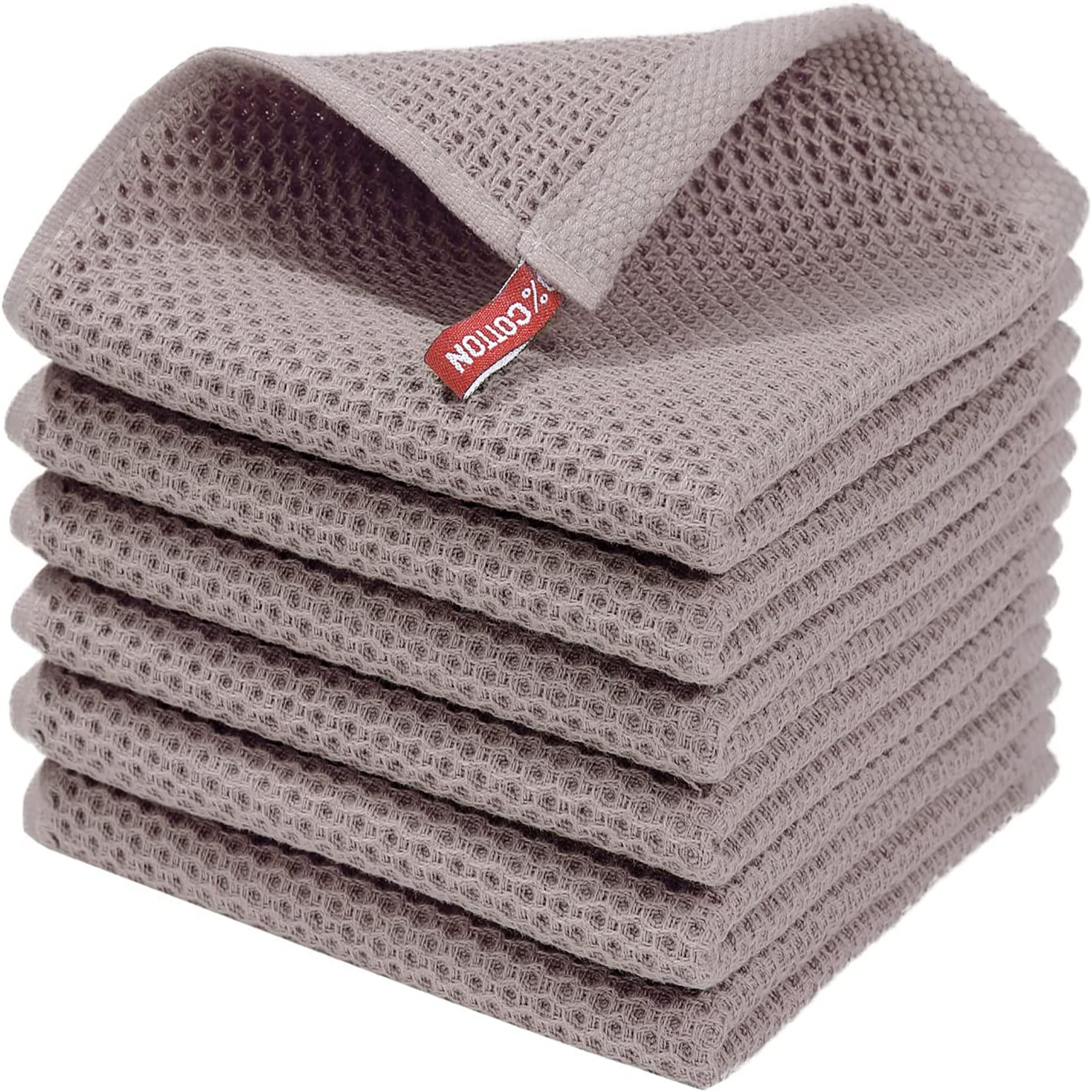 Waffle weave square kitchen towel 8-pack - Image 10