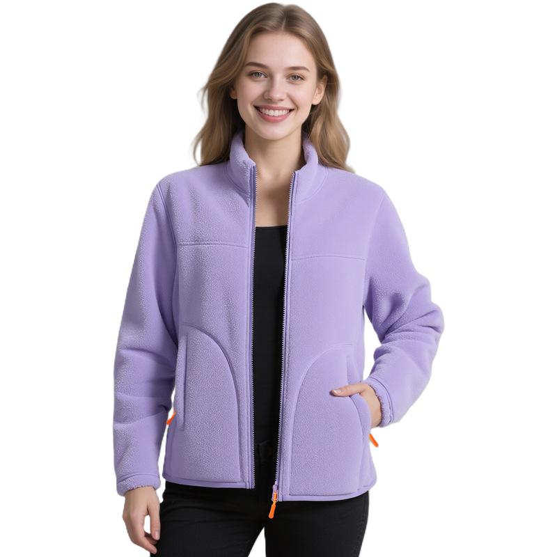 Stand-up collar polar fleece women’s jacket - Image 10