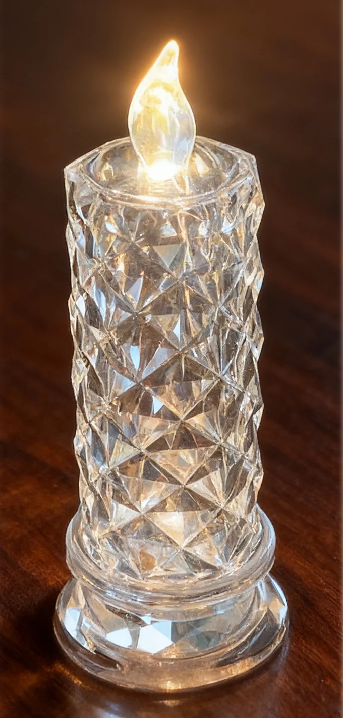 Crystal look flameless LED candles - Image 3