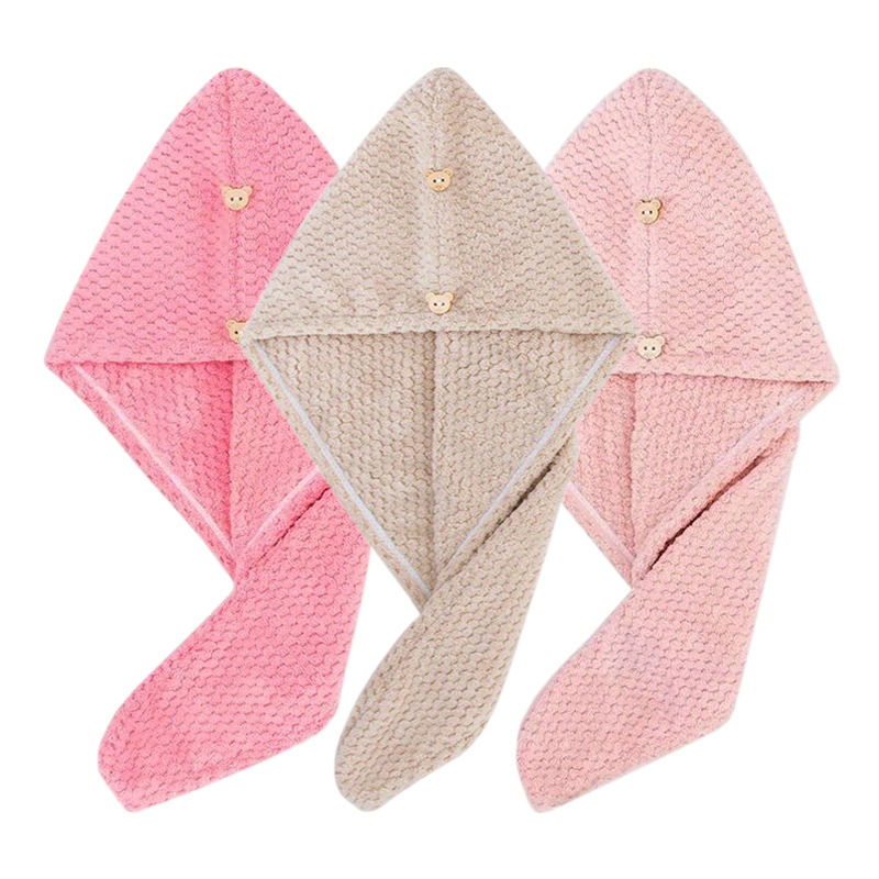 Solid color textured hair towel 3-pack - Image 12